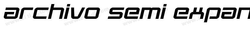 Archivo Semi Expand字体转换